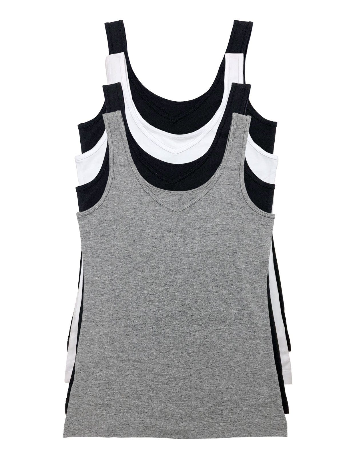 Cotton Modal Stretch Reversible Tank Top 4-Pack - Basics | Felina Loungewear