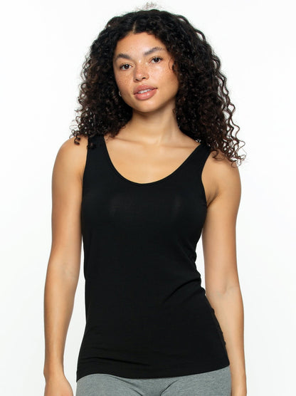 Cotton Modal Stretch Reversible Tank Top 4-Pack - Basics | Felina Loungewear