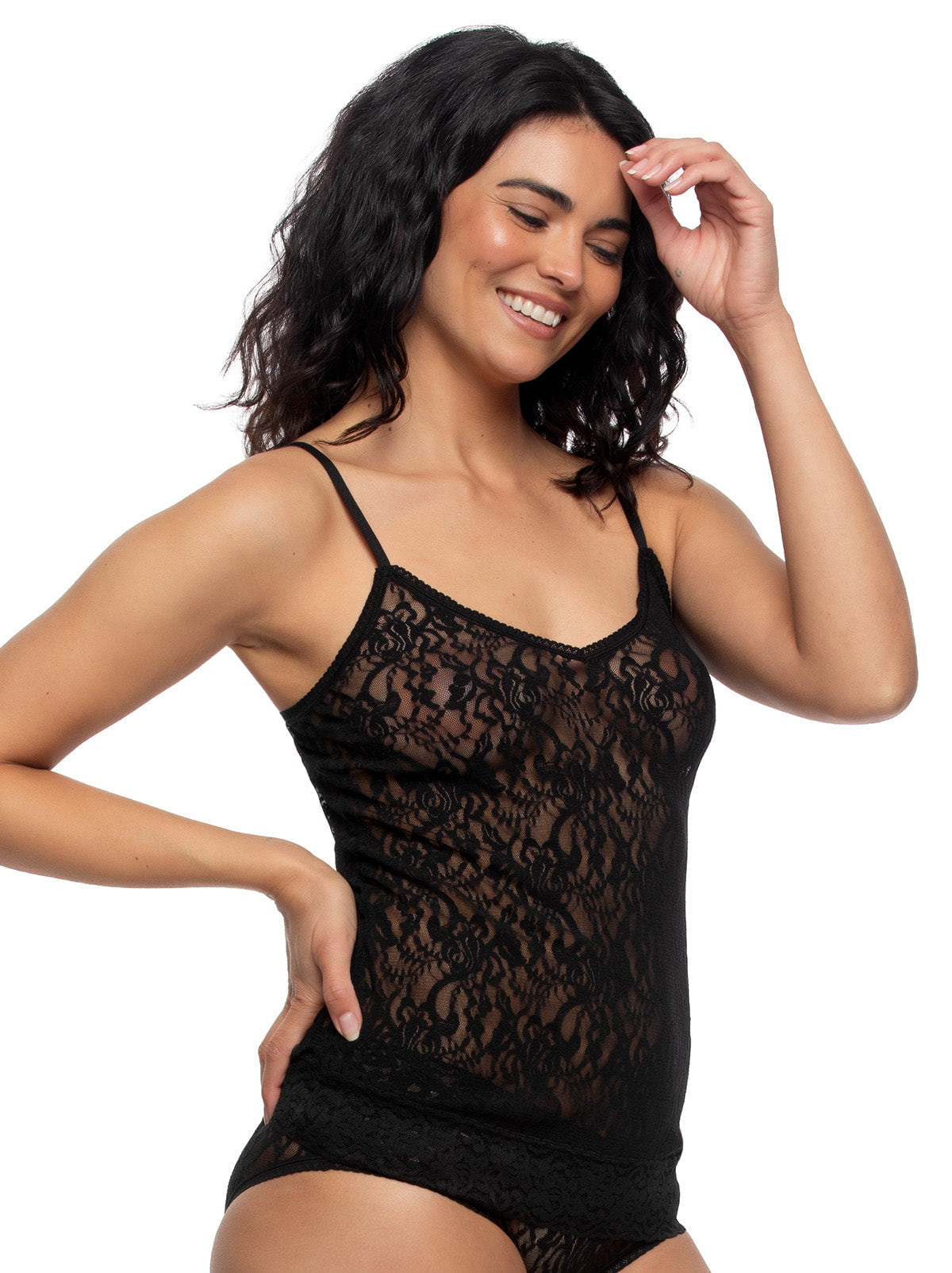 Signature Stretch Lace Camisole - Black | Felina Loungewear