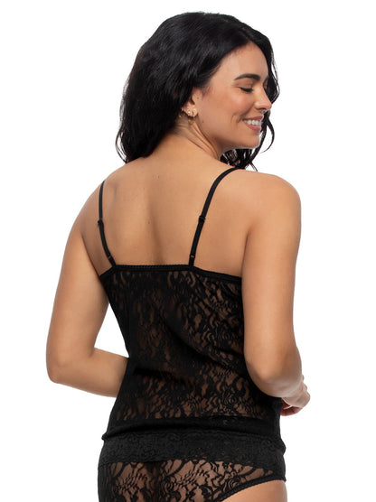 Signature Stretch Lace Camisole - Black | Felina Loungewear