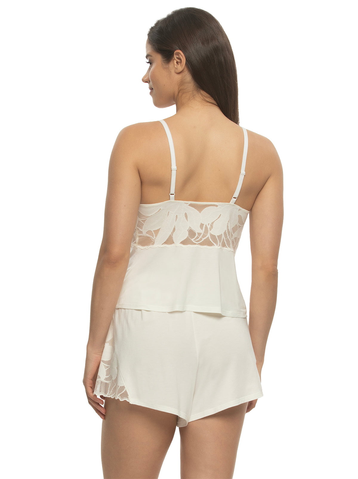 Annalisa Shorts & Cami Pajama Set - Whisper White | Felina Sleepwear